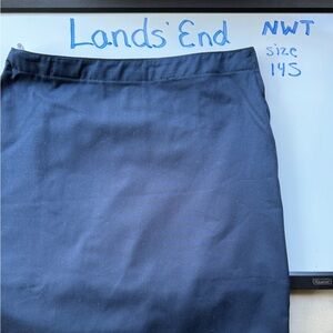 Lands End School Uniform Skort girls 14 Slim, navy blue NWT (short skirt combo